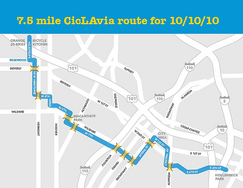 Ciclavia Map