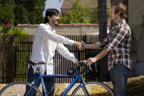 Sharing a bike on NeighborGoods.net