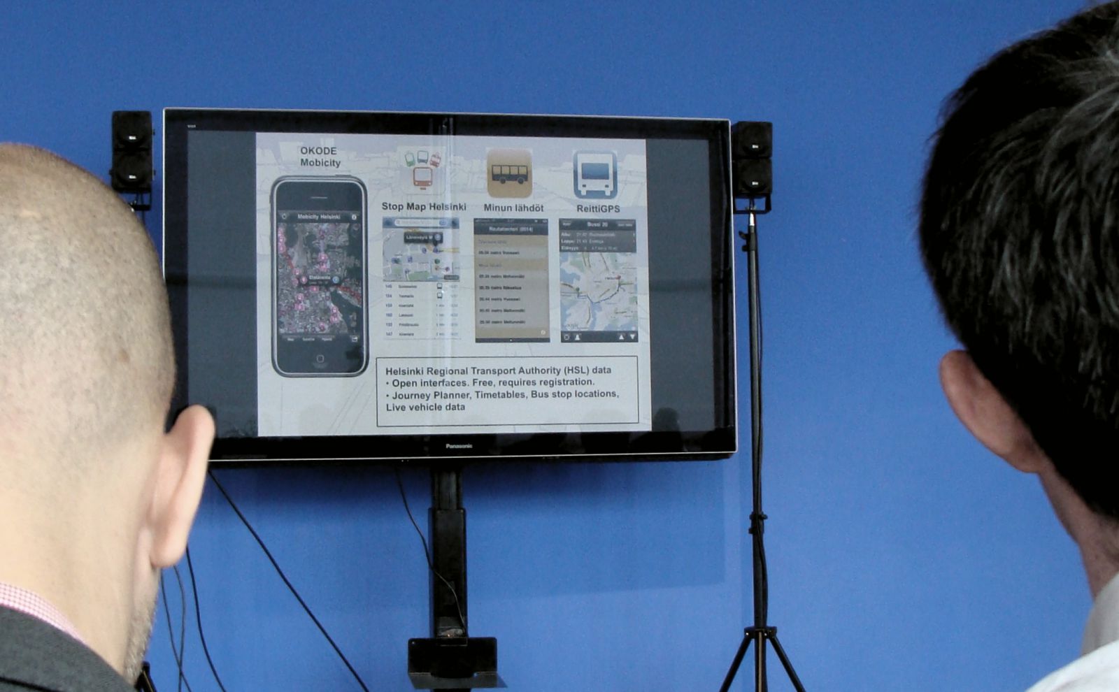 Some of the apps presented during the Open Transport Helsinki talk.