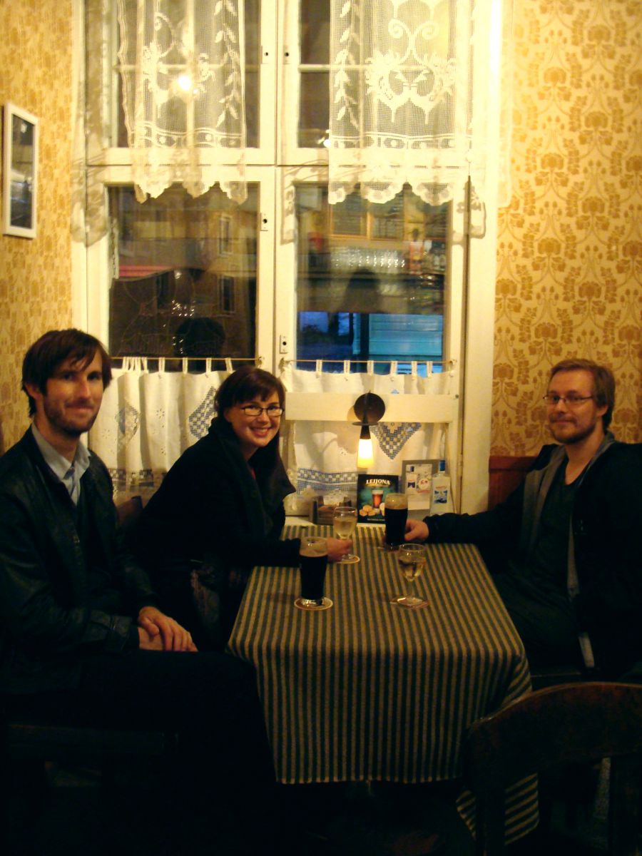 With two of our hosts in Helsinki!