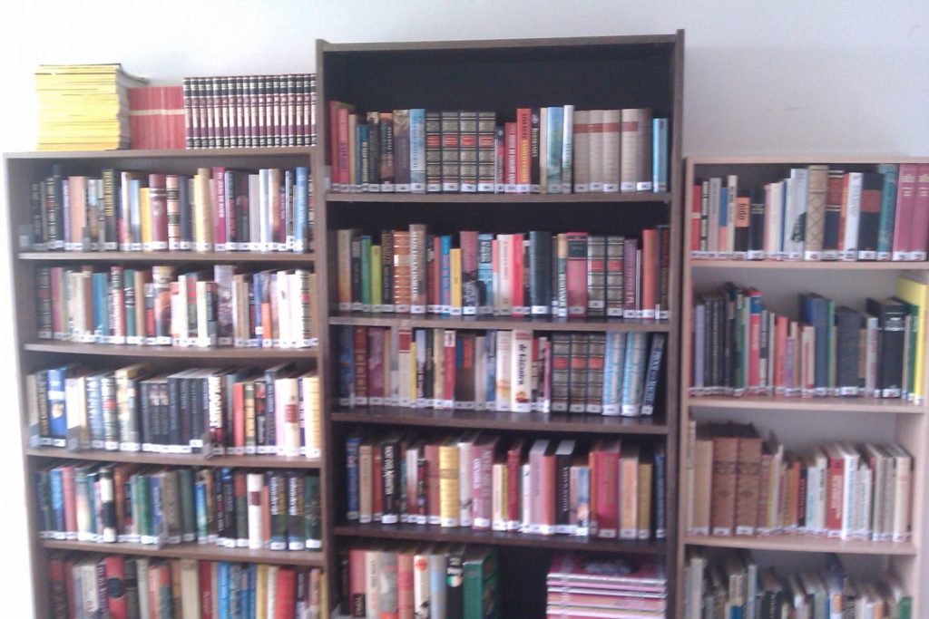 The collection of the library I was asked to open