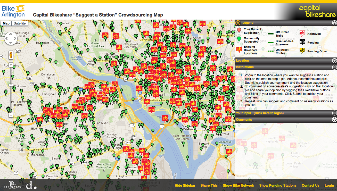 Capital Bikeshare Crowdsourcing Map