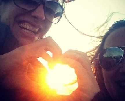 Kelly Atwood, 30, met lifelong friend Flor Casola, 30, when she stayed on her couch in Portugal.