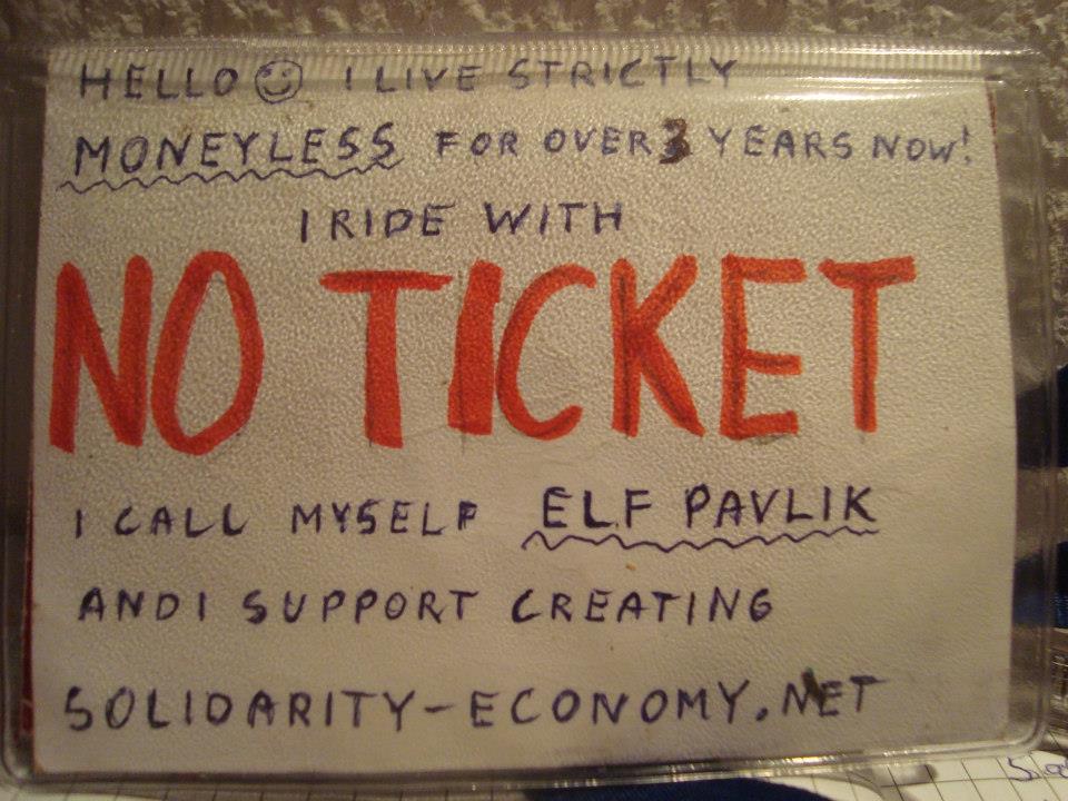 Photo of elf Pavlik's subway pass by Tomi-Pekka Astikainen. 