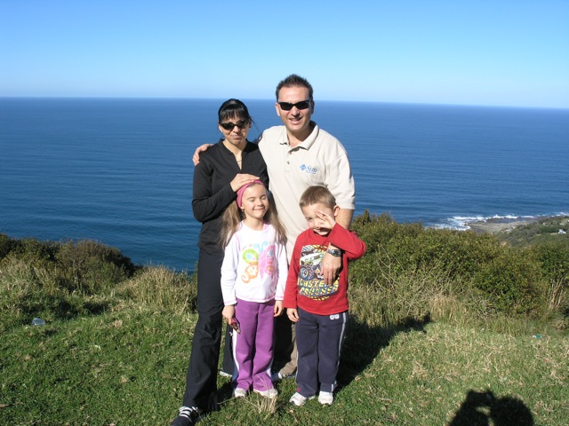 The Kaponay family before their transformation in 2008. "Fat, sick, and nearly dead," says George.