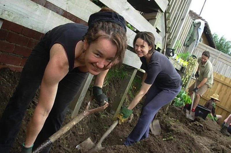 Permablitzing brings people together to learn new skills and help one another.