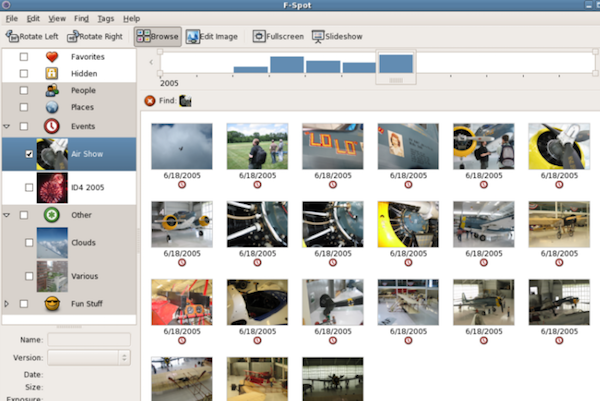 F-Spot, open source photo platform