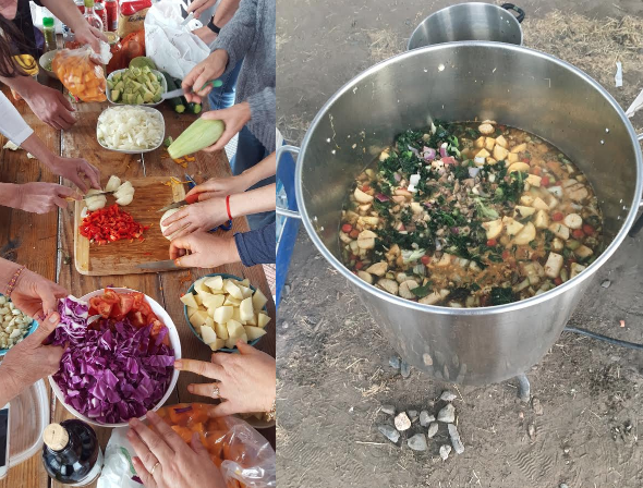 Stone Soup before and after