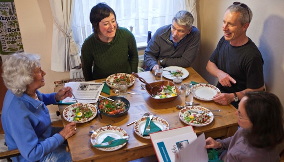 Neighbors during a Transition Streets meeting.