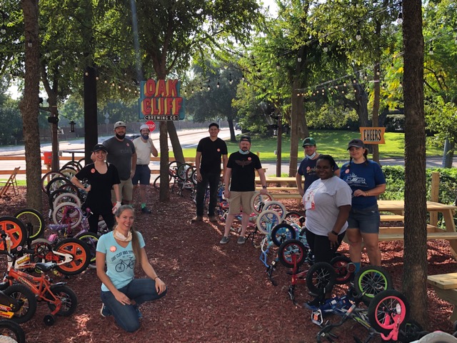 Bike Friendly Oak Cliff held a bike repair event at Tyler Station