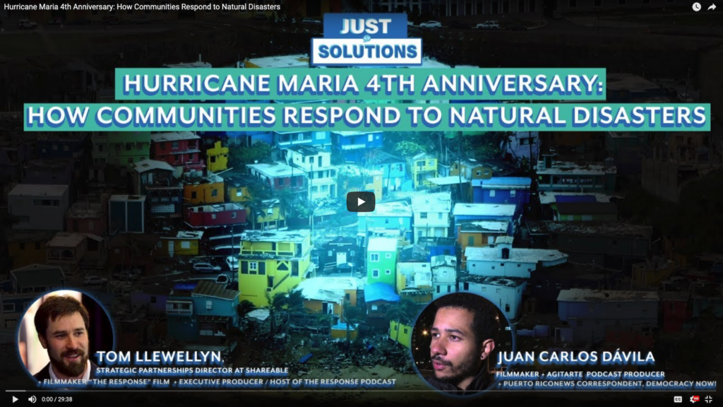 Hurricane Maria 4th Anniversary: How Communities Respond to Natural Disasters