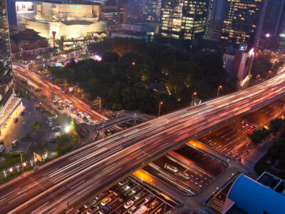 photo of an elevated highway system