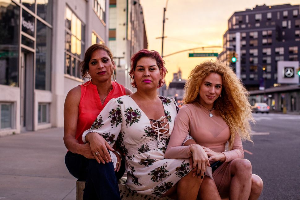 member-owners of Mirror Beauty collective are photographed on a New York City street