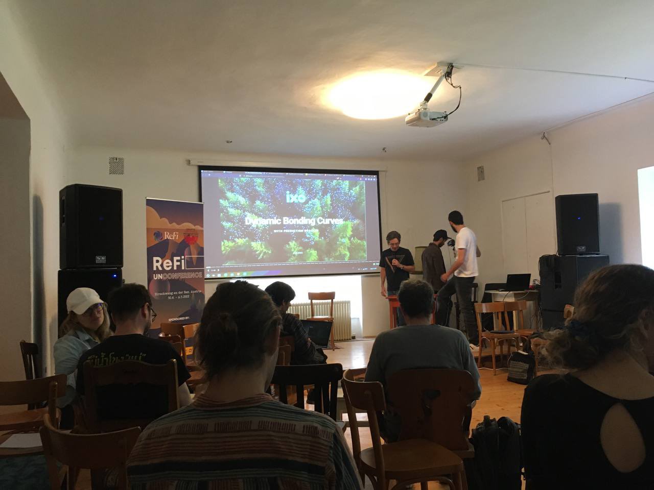 ReFi IXO World presents a talk on Alphabonds. Credit: Crypto Commons Association 