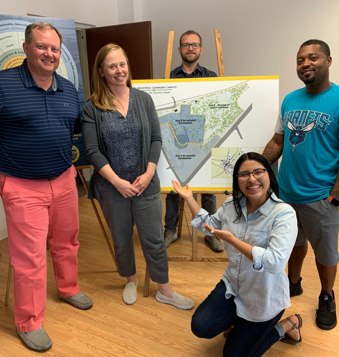 Industrial Commons In the heart of downtown Morganton, development of an Innovation Campus is underway that will serve as a space for The Industrial Commons to demonstrate its values of participation, worker voice, commitment to place, racial equity and environmental sustainability.<br /> Photo Credit: The Industrial Commons, Molly Hemstreet