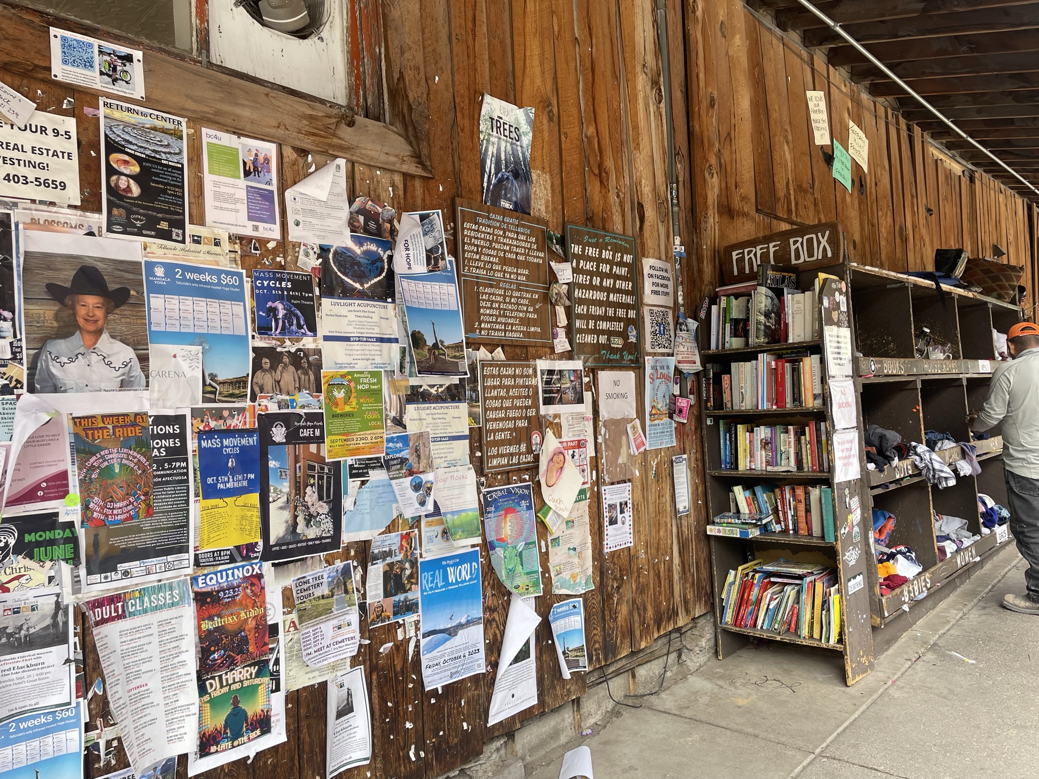 Photo of the Telluride Free Box in Colorado.