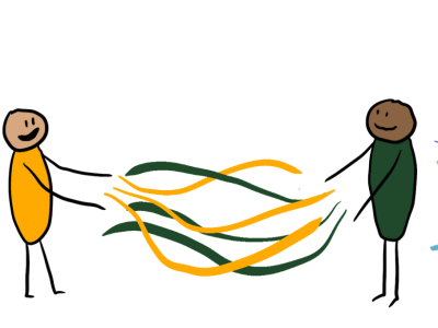 illustration of two figures