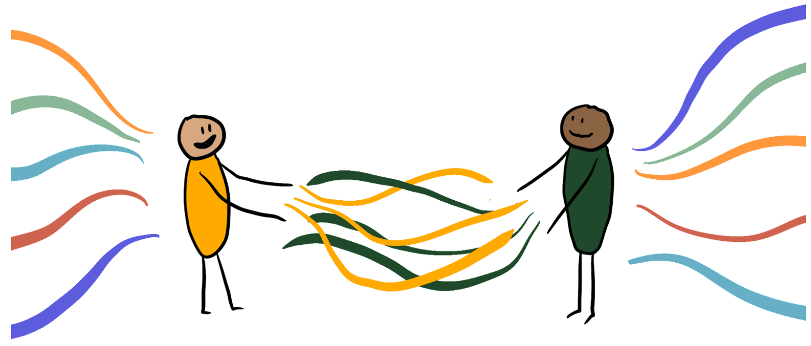 illustration of two figures 