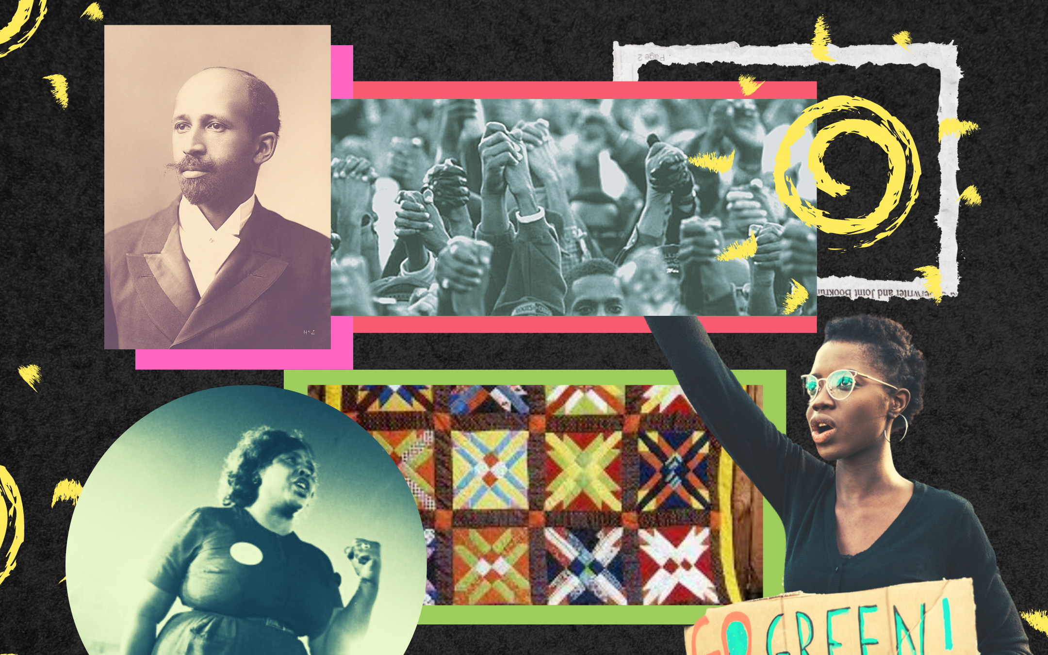 Political scientist Chelsea Ann Jackson shares her research on Black radical imagination and explores its implications for modern land, economy, & energy practices. Artwork: Zanetta Jones