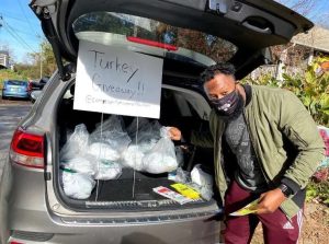 Community Movement Builders turkey giveaway