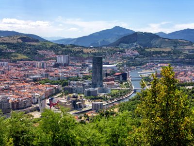 Aerial photo of Bilbao, Spain