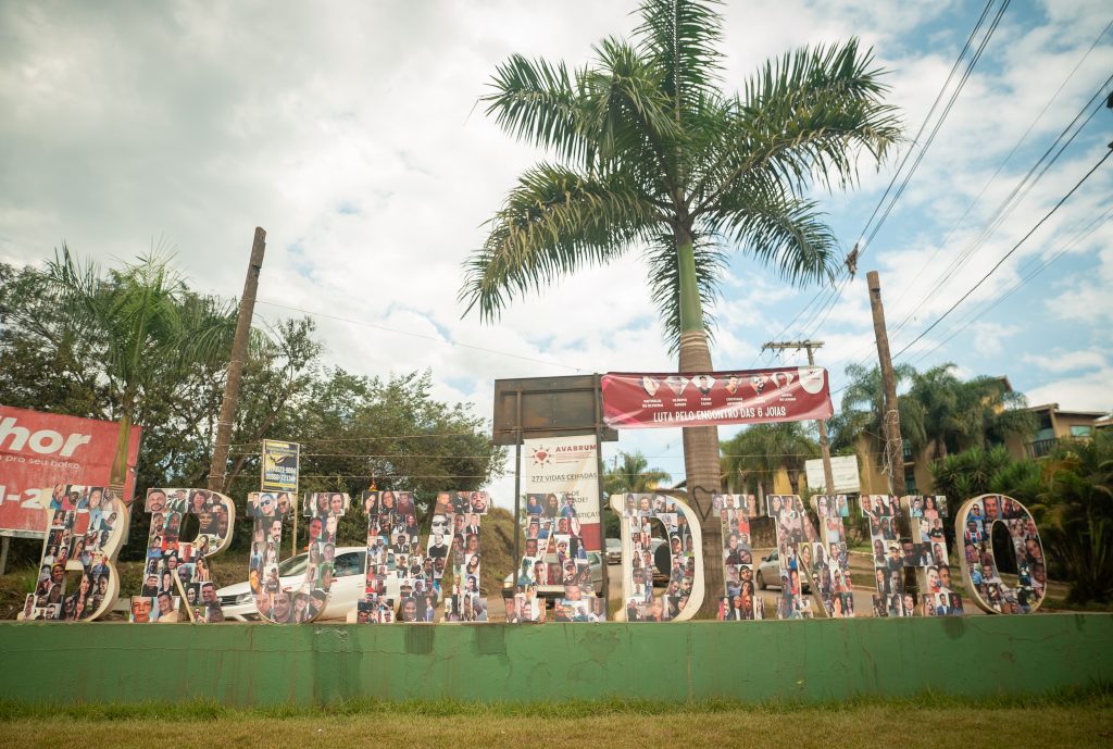 A monument to the people who were killed by the damn collapse