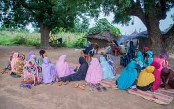 A group of Sudanese women gathered